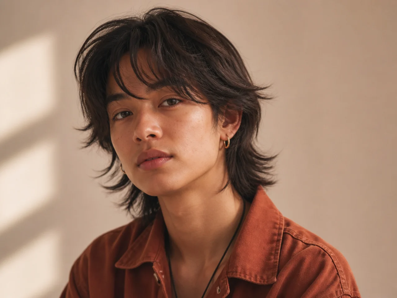 Medium wolf cut on fine hair