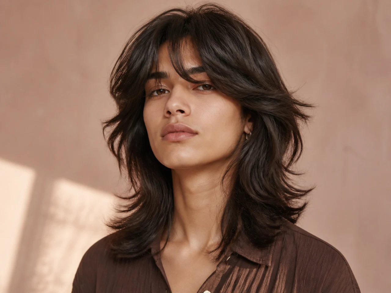 Medium wolf cut on thick hair
