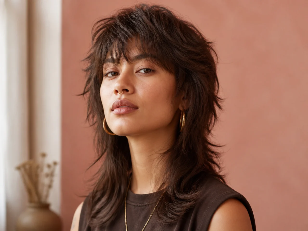 Soft shaggy wolf cut with gentle layering