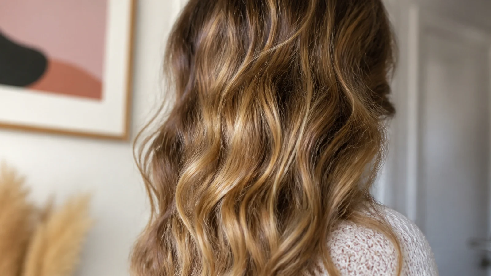 Soft waves the morning after sleeping in a damp braid
