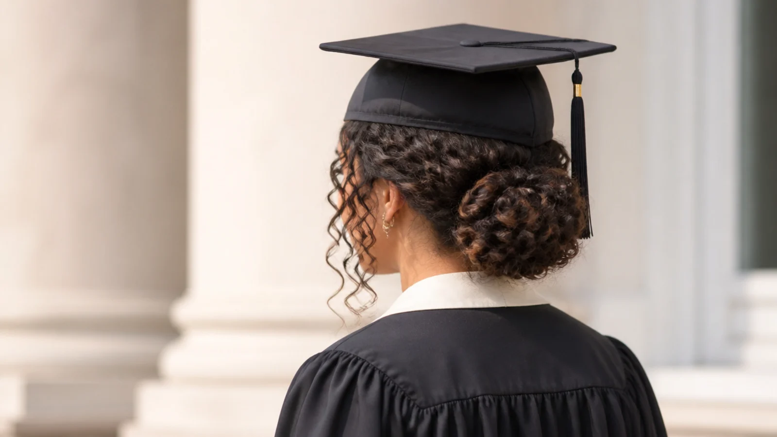 20 Graduation Hairstyles for Curly Hair That Hold Under the Cap