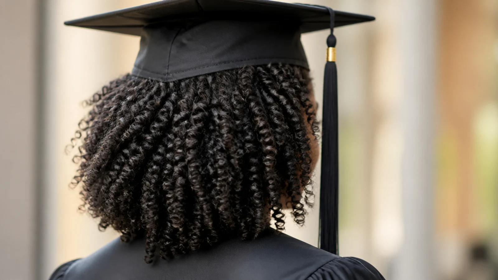 Crimped waves released from braids and fanned around the face