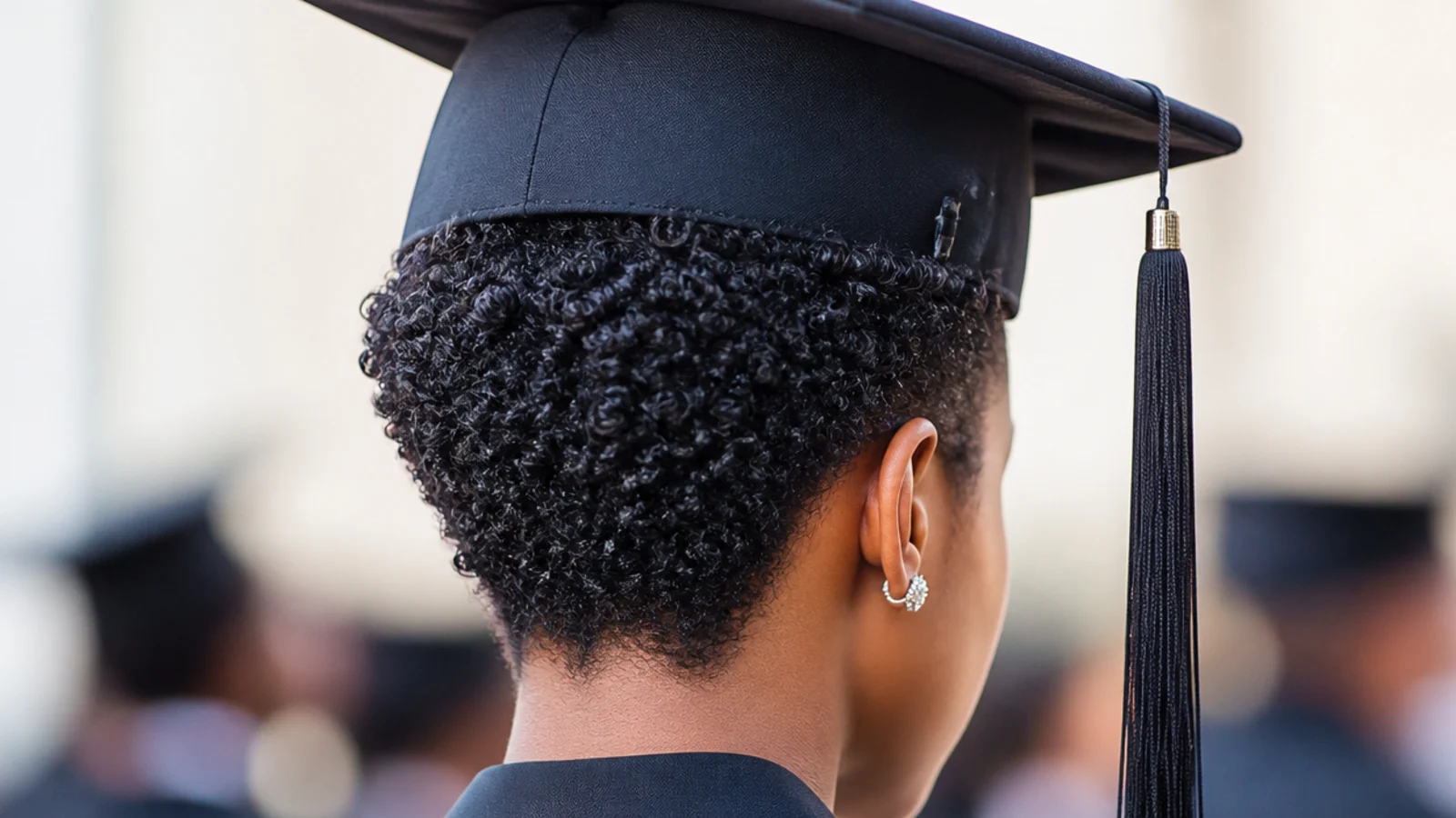 A short defined wash and go on a teeny weeny afro