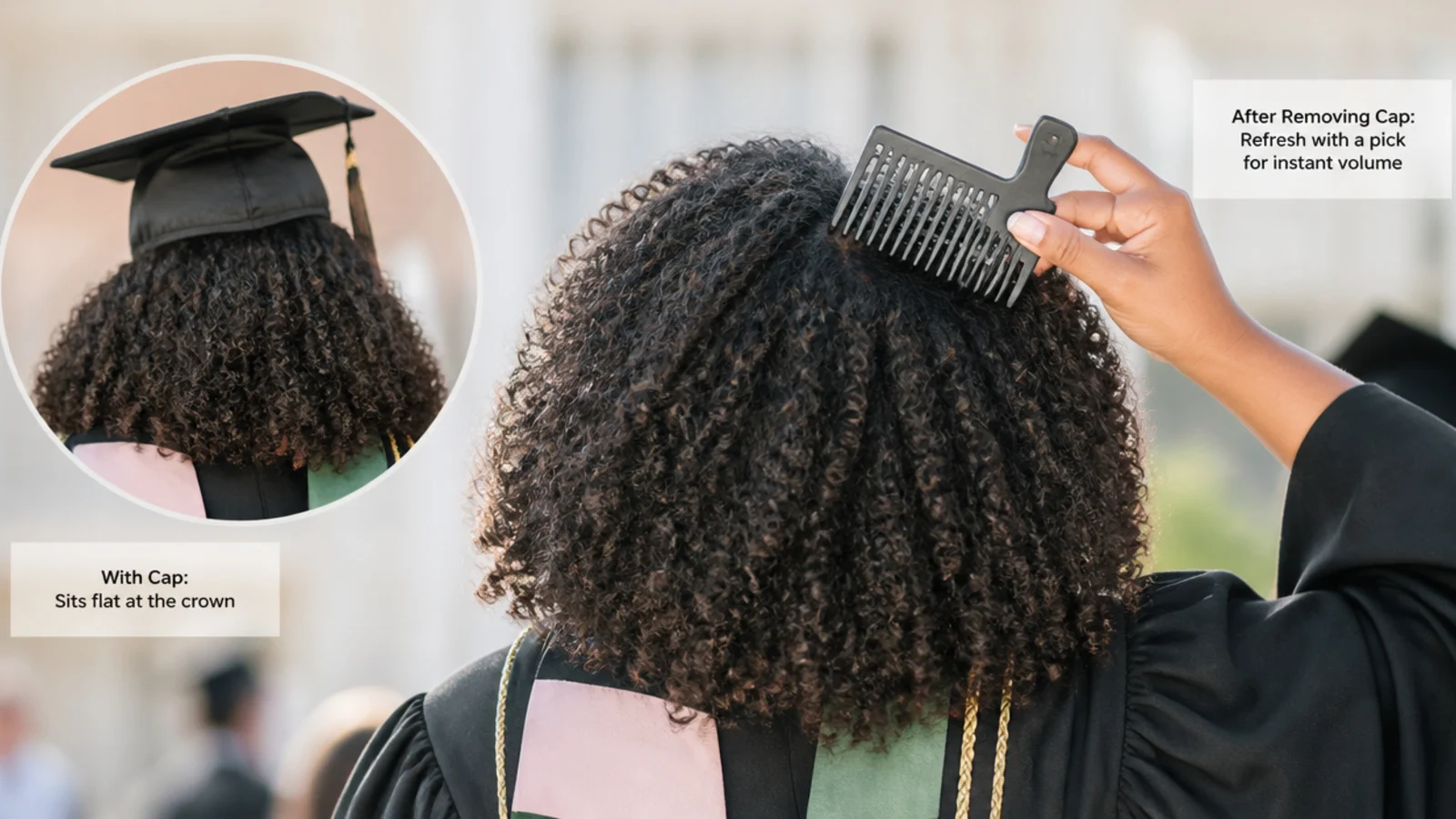 A pick lifting flattened coils at the crown after the cap comes off