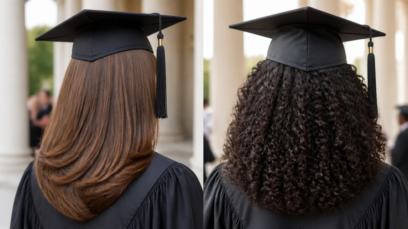 A brush and gel laying the surface of textured hair smooth
