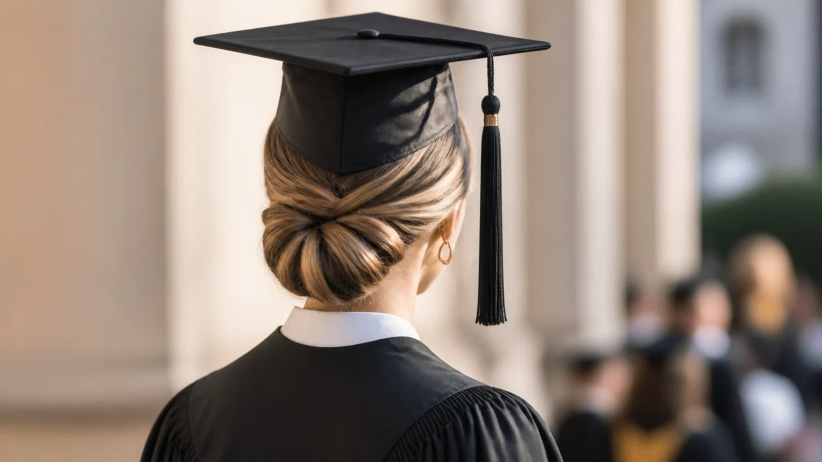 20 Sleek Graduation Hairstyles That Survive the Cap