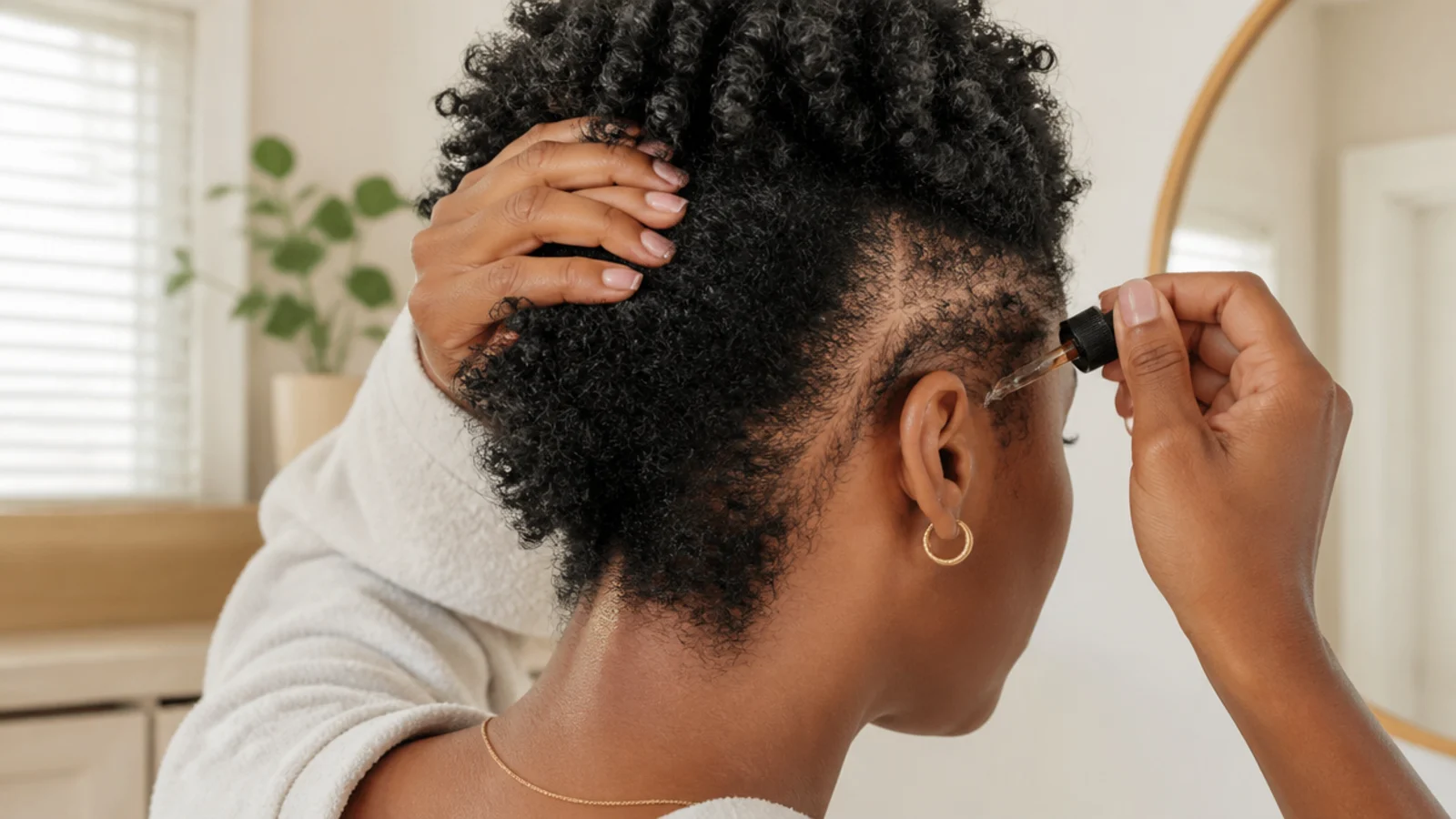 Different hair textures shown side by side in a flat lay