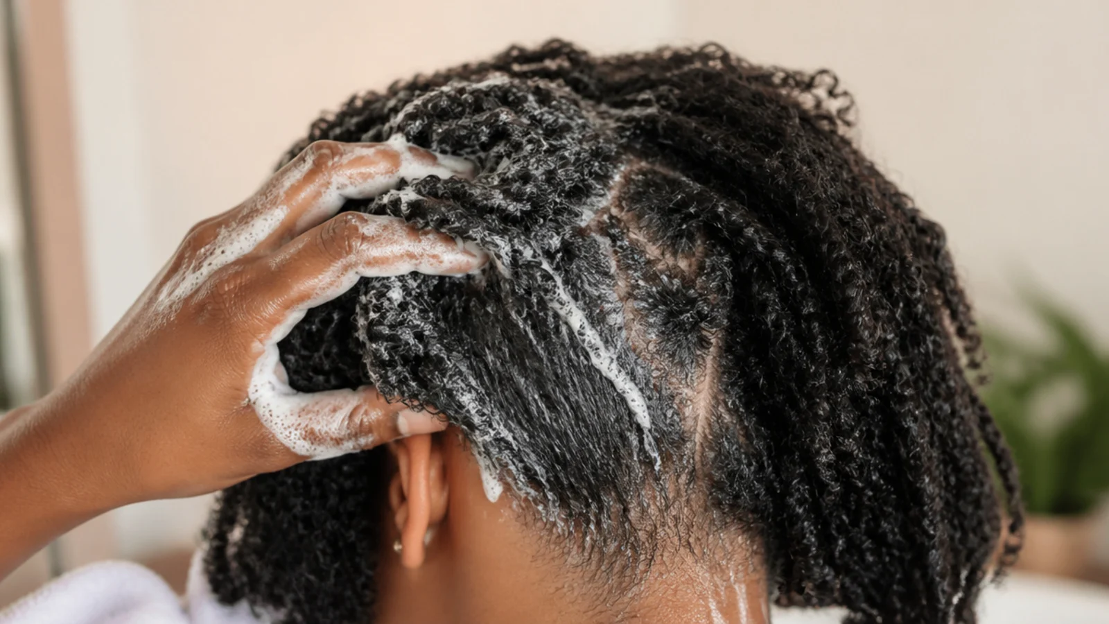 Hair worn loose and freshly conditioned between protective styles