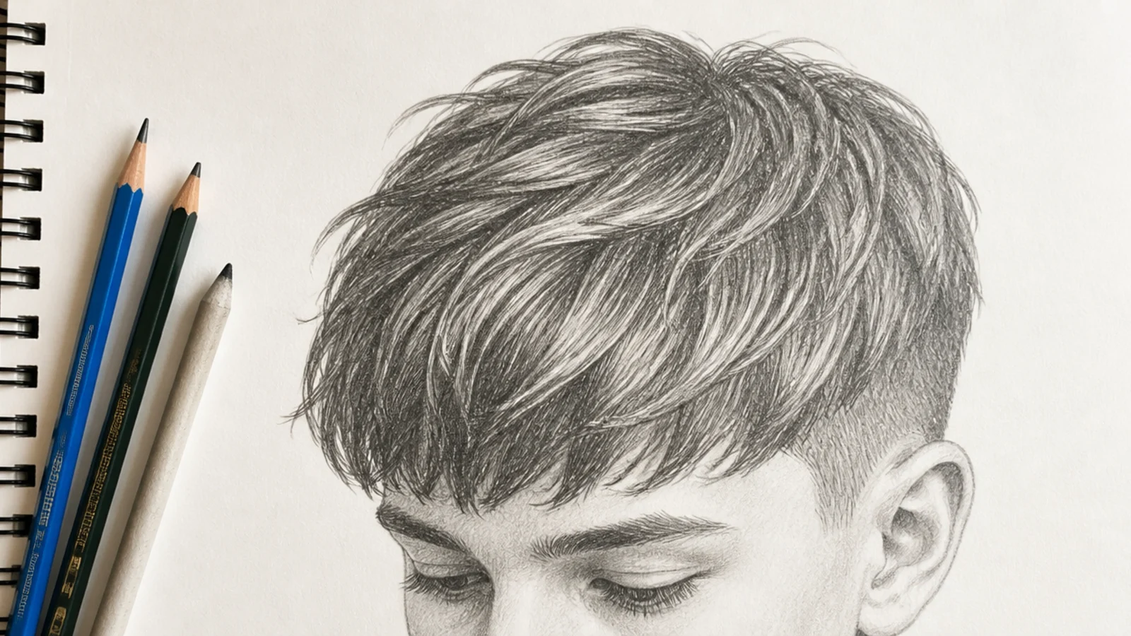 15 Boy Hair Sketch Ideas and How to Draw the Hairline