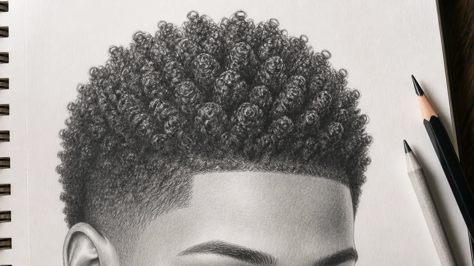 A study of tight coils above a tapered hairline