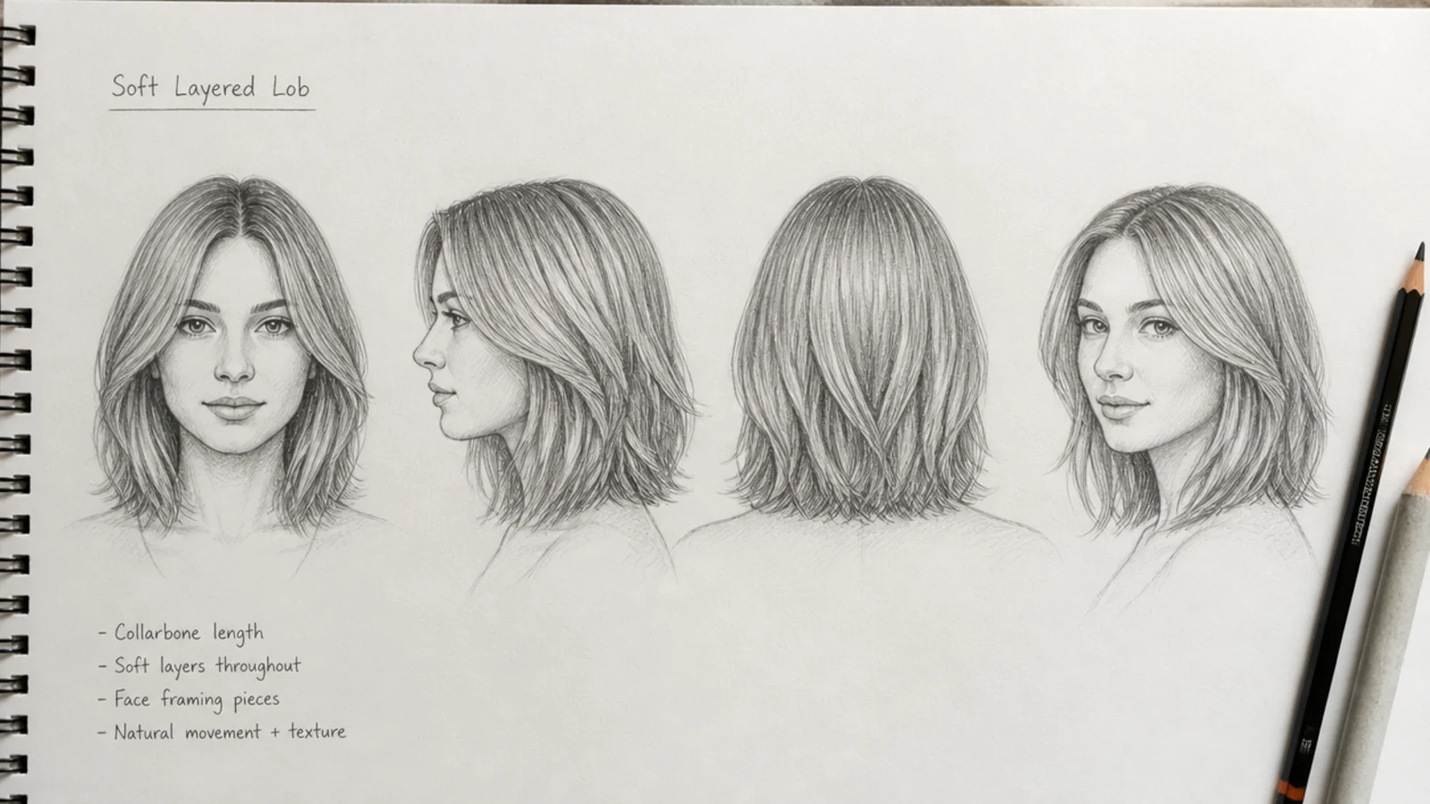 15 Hair Sketch Reference Ideas to Draw From