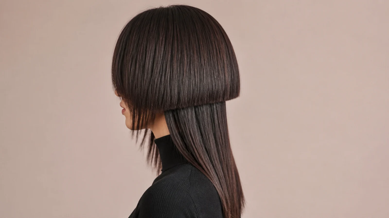 A short layer with a softly point cut lower edge