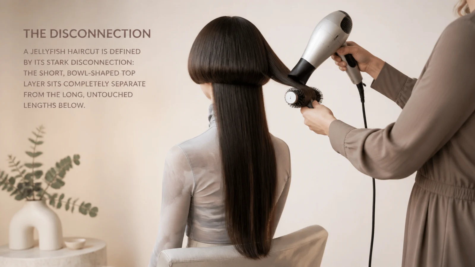 A smooth upper layer above visibly textured long lengths