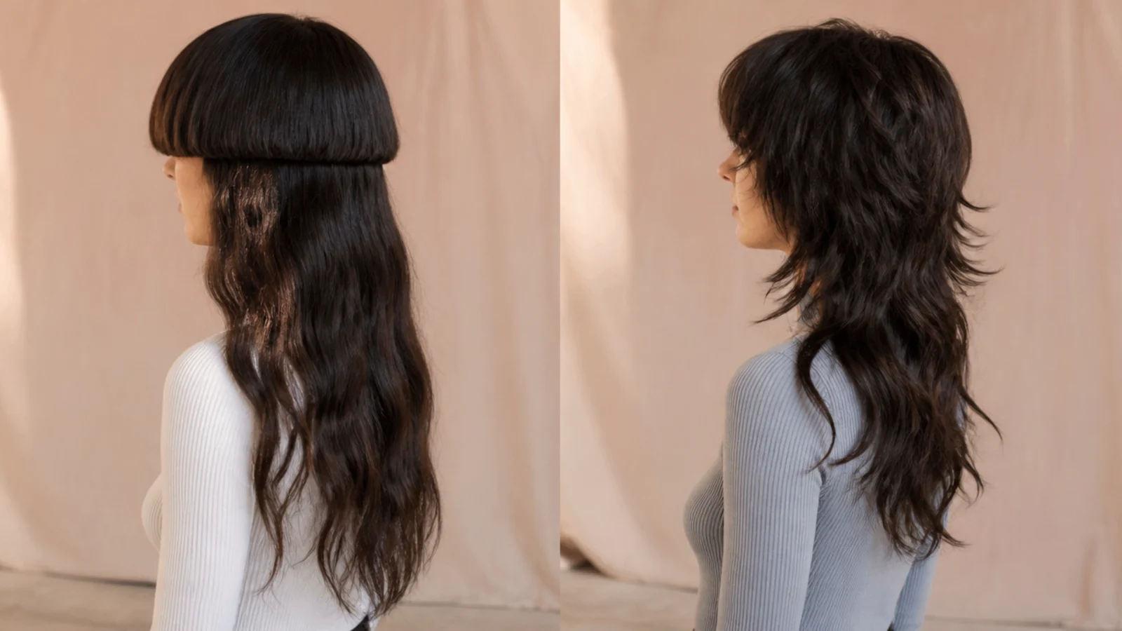 Loose S waves running through two different layer shapes