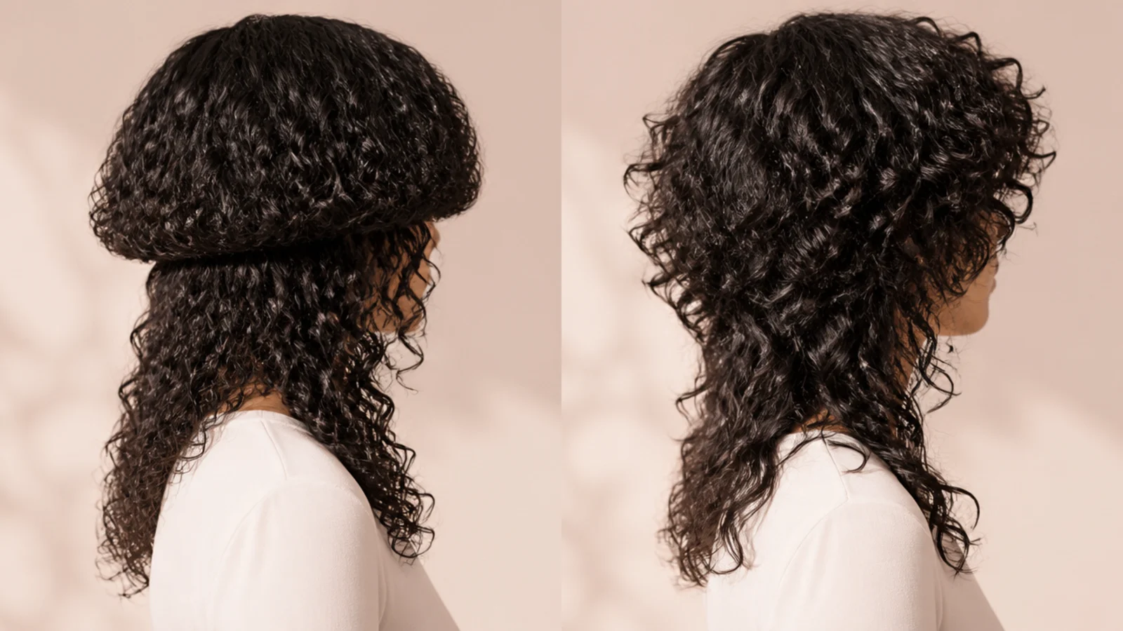 Springy defined curls in two different layered cuts