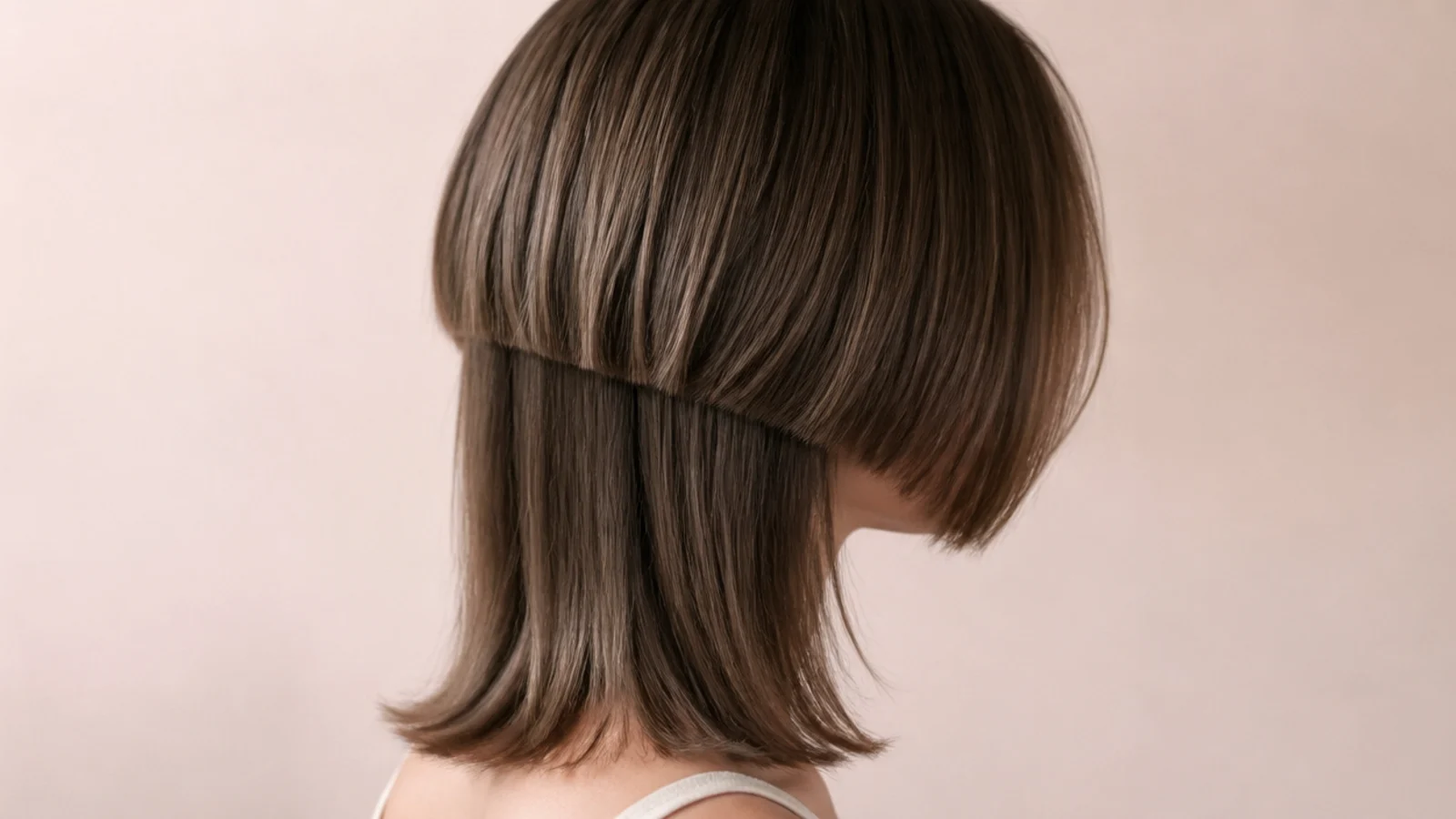 A short upper layer above lengths ending near the collarbone