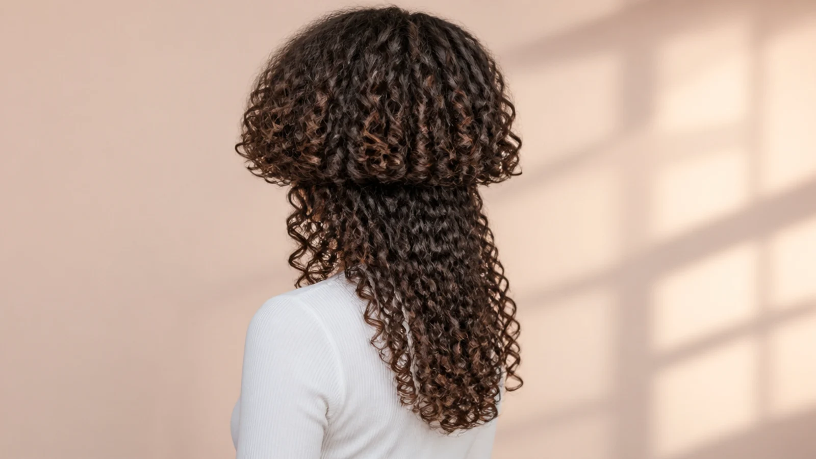 Loose spiral curls through layered lengths