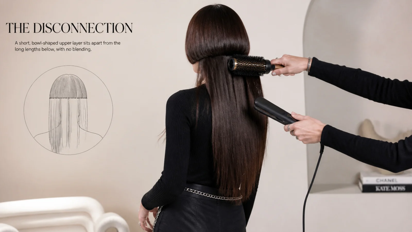 A smoothed short upper layer above textured long lengths