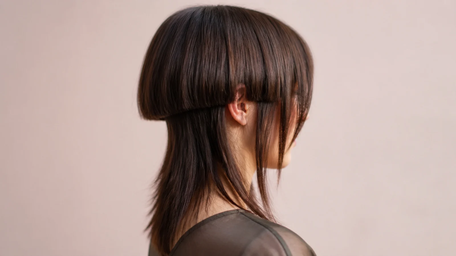 A round face with the short hem sitting at the jawline