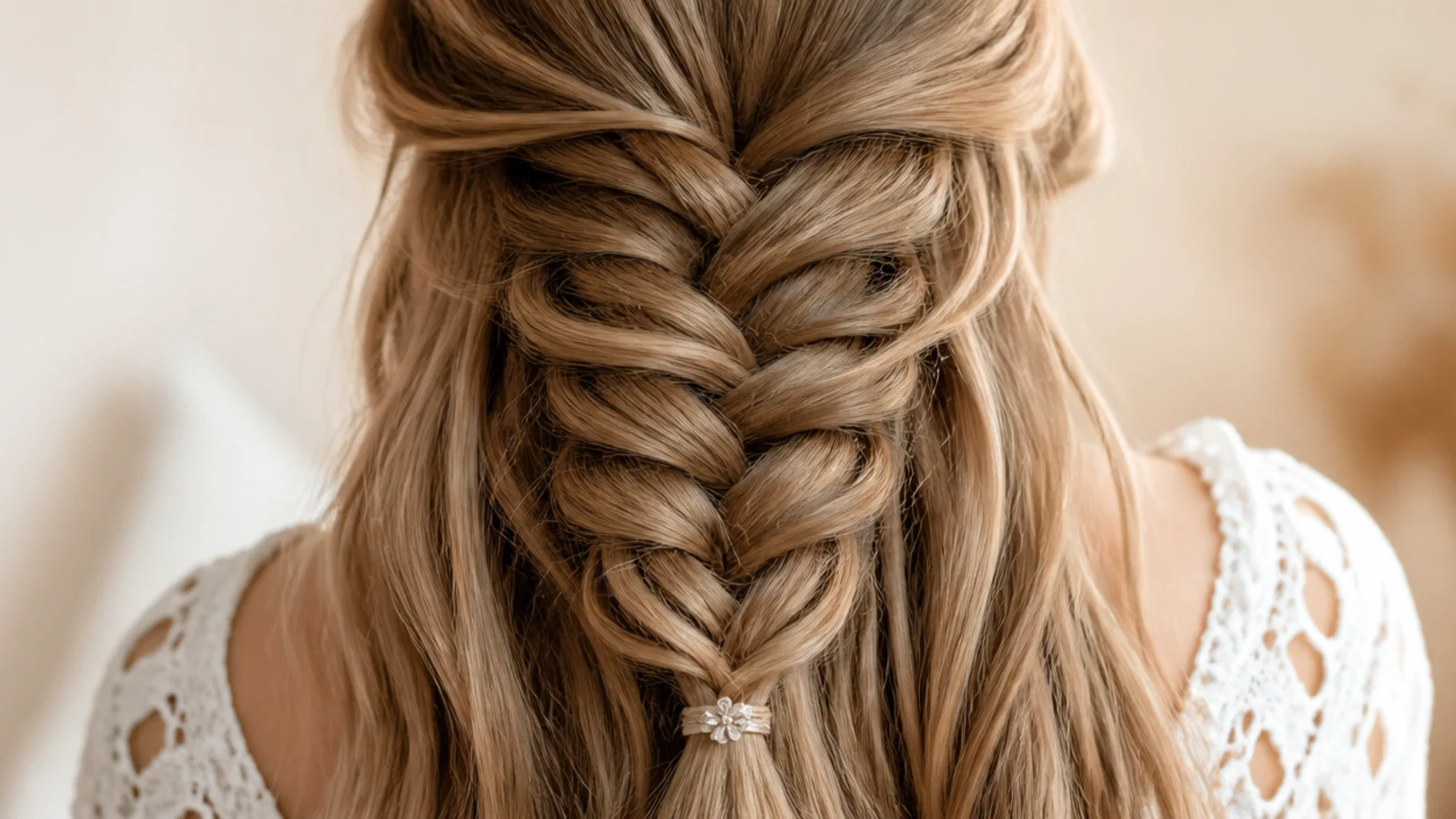 Fine crimped waves left behind after a braid is taken out