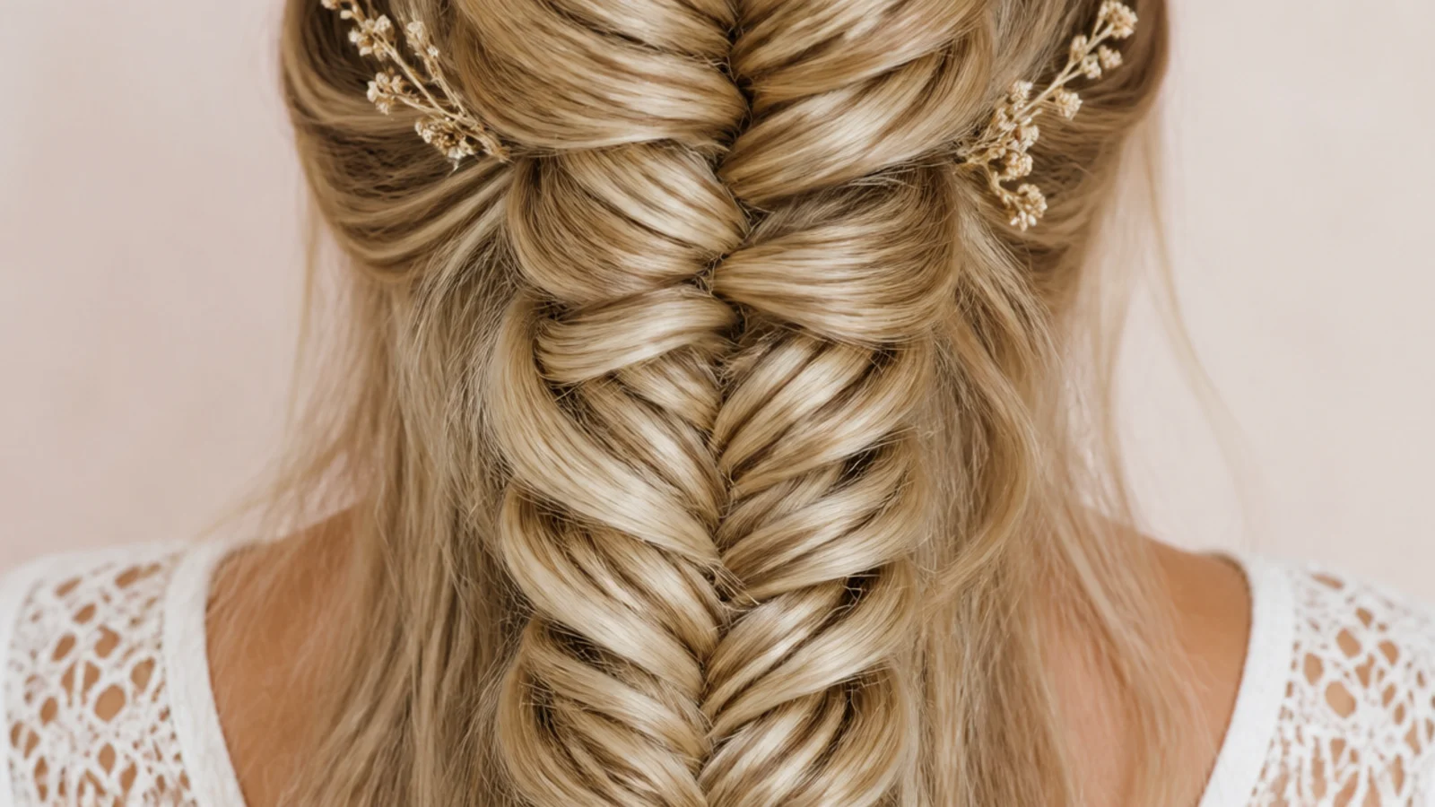 A very thin piece of hair being lifted from the outer edge of a section