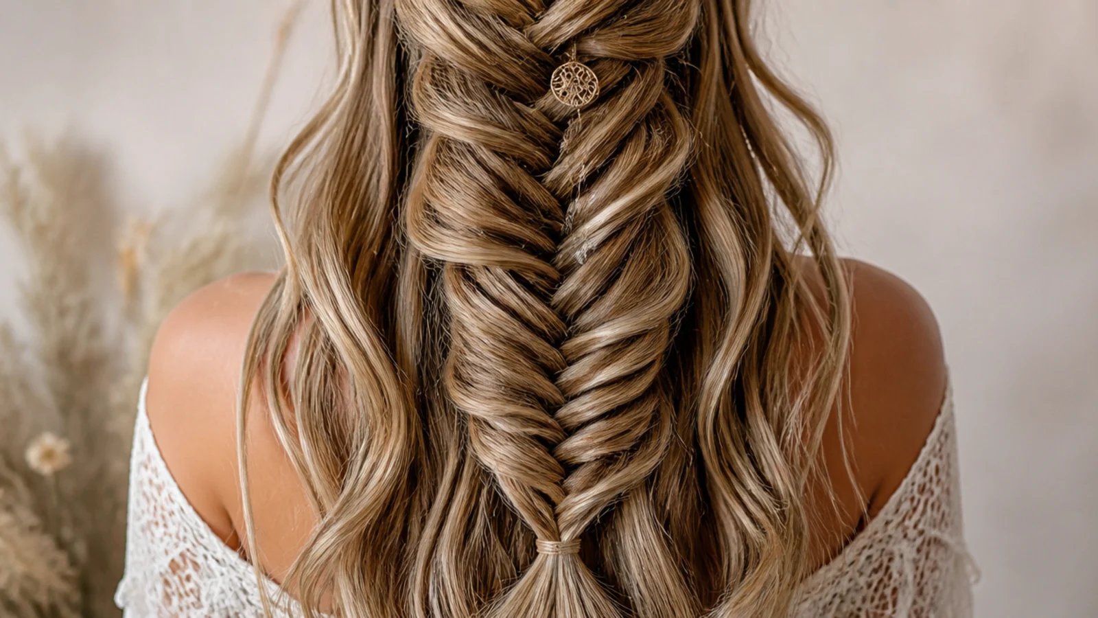 A long even braid built on crochet installed lengths