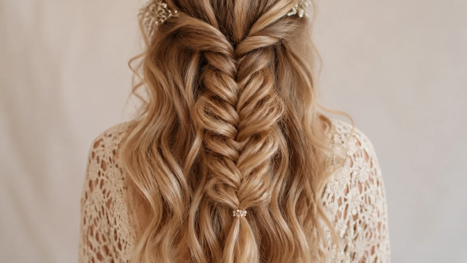Crimped waves released from a braid the morning after