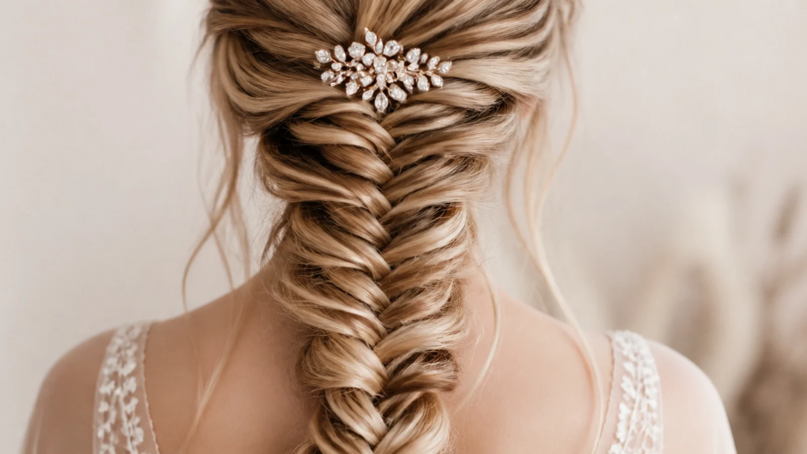 A carefully set braid pinned and sprayed for an evening event