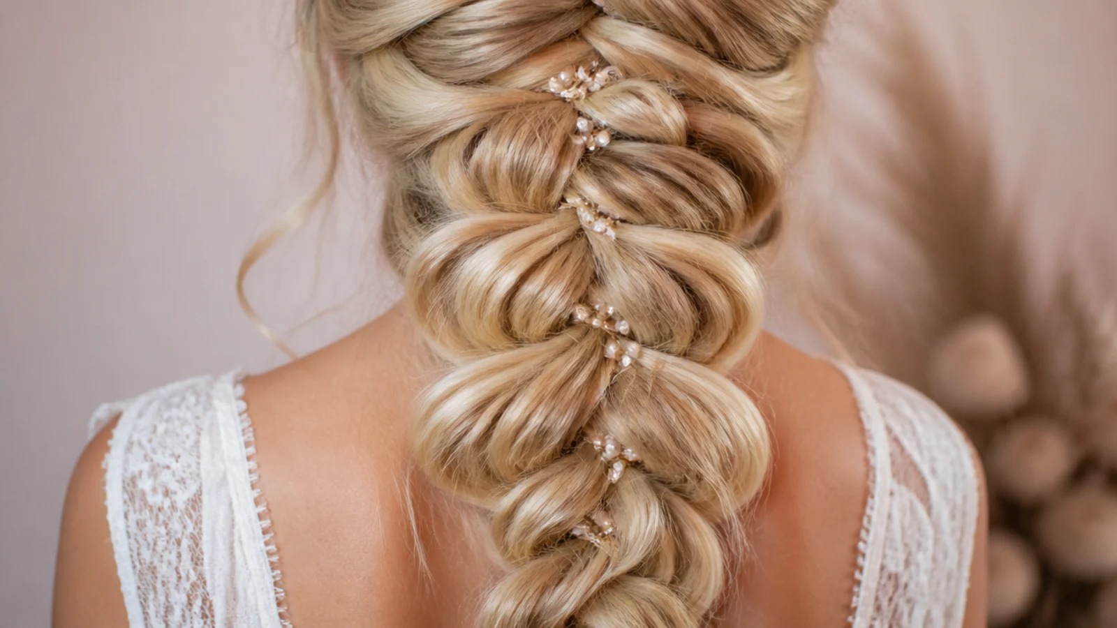 Large braids compared with a widely pancaked braid on fine hair