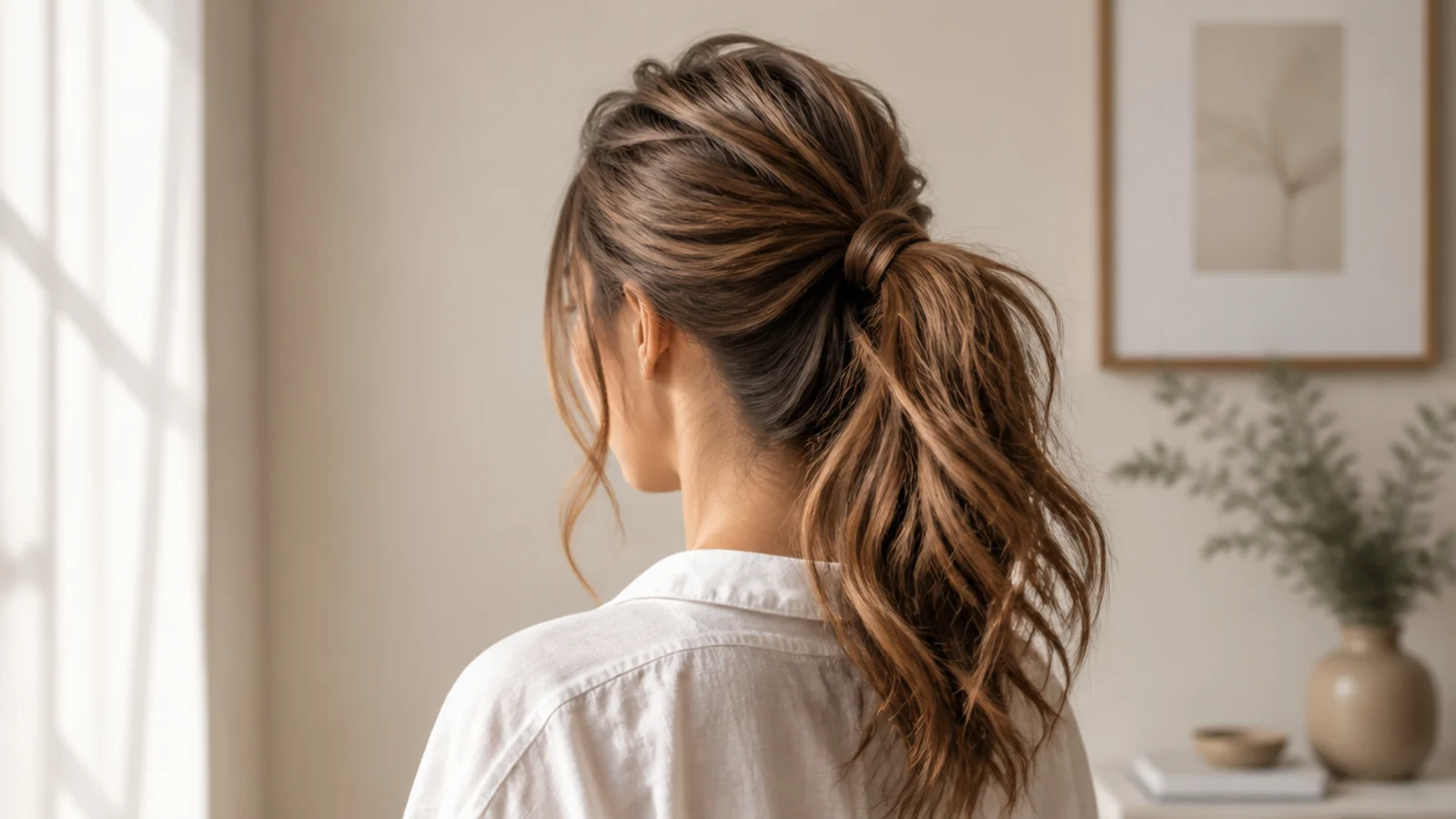 20 Messy Ponytail Ideas for Long Hair