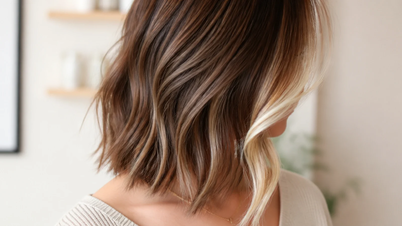 Two brightened front sections against darker lengths