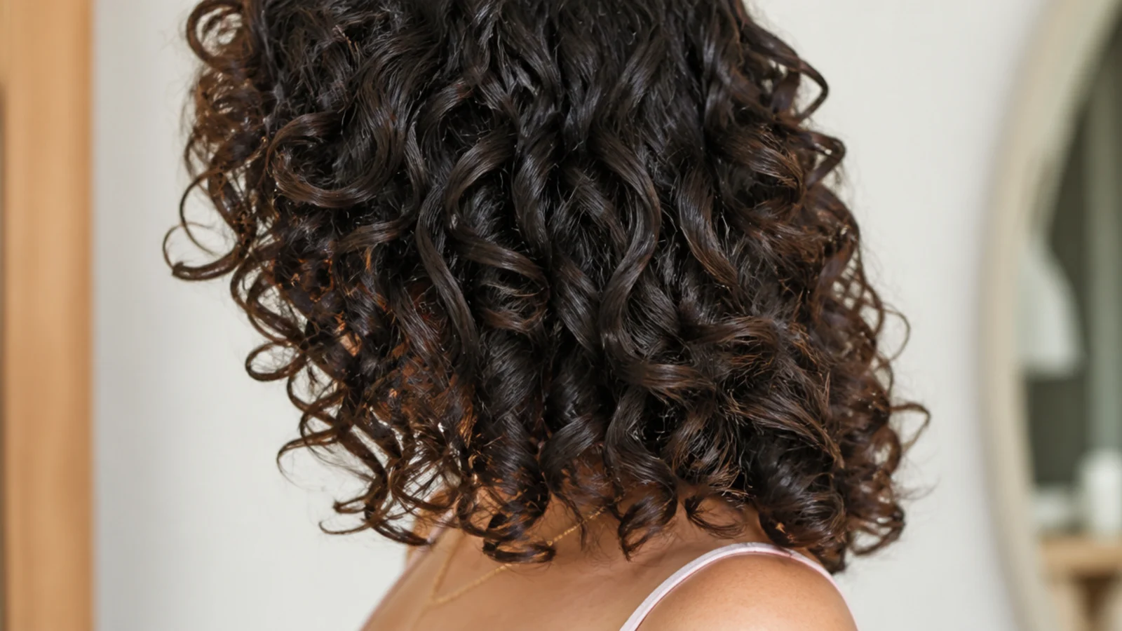 Springy defined curls with an unbroken surface