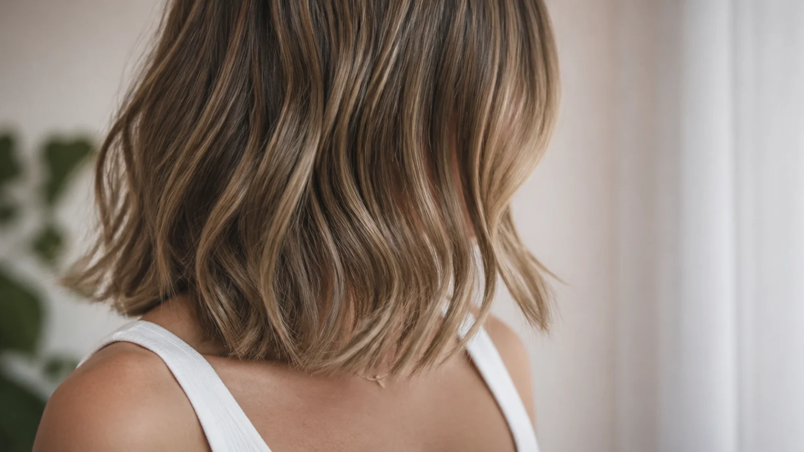 Front pieces beginning at chin level over collarbone length hair
