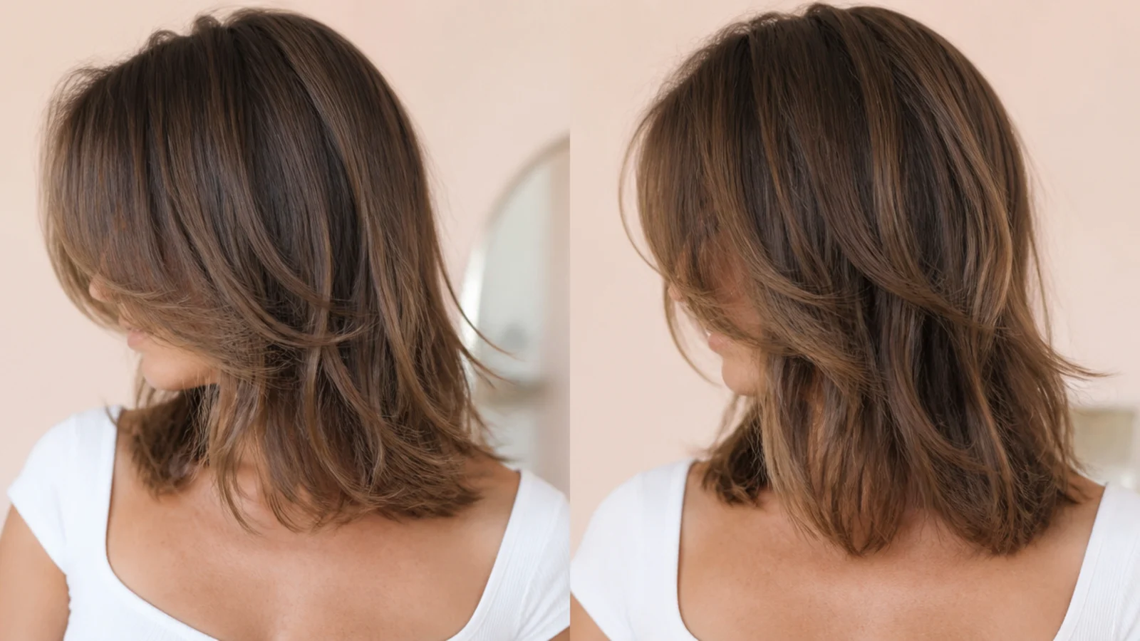 Matching sections from both sides held together for a final comparison