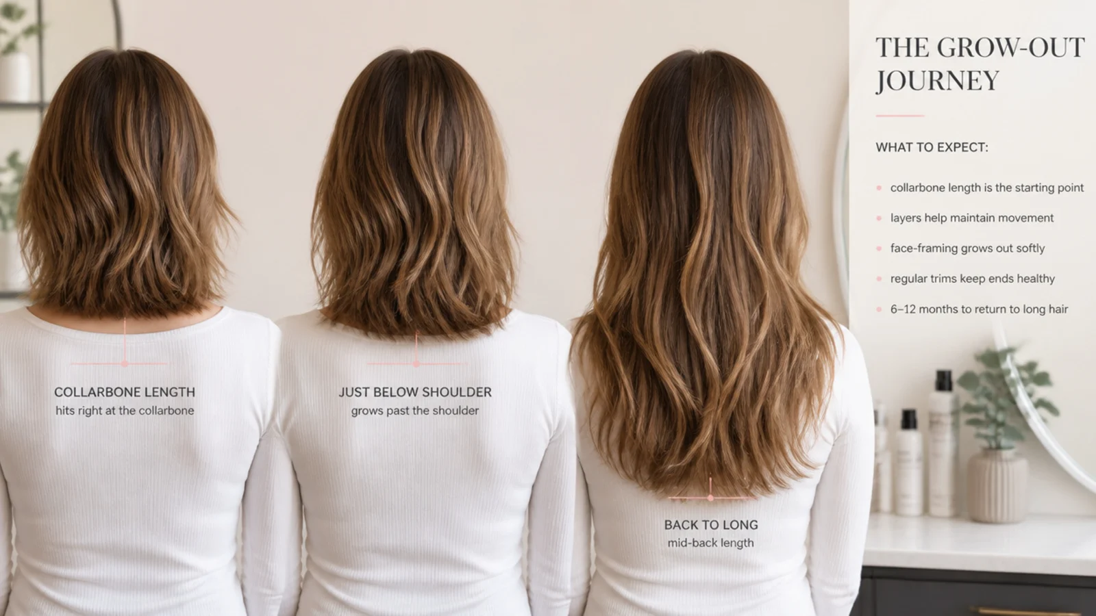 A shorter layer part way through growing out into the length