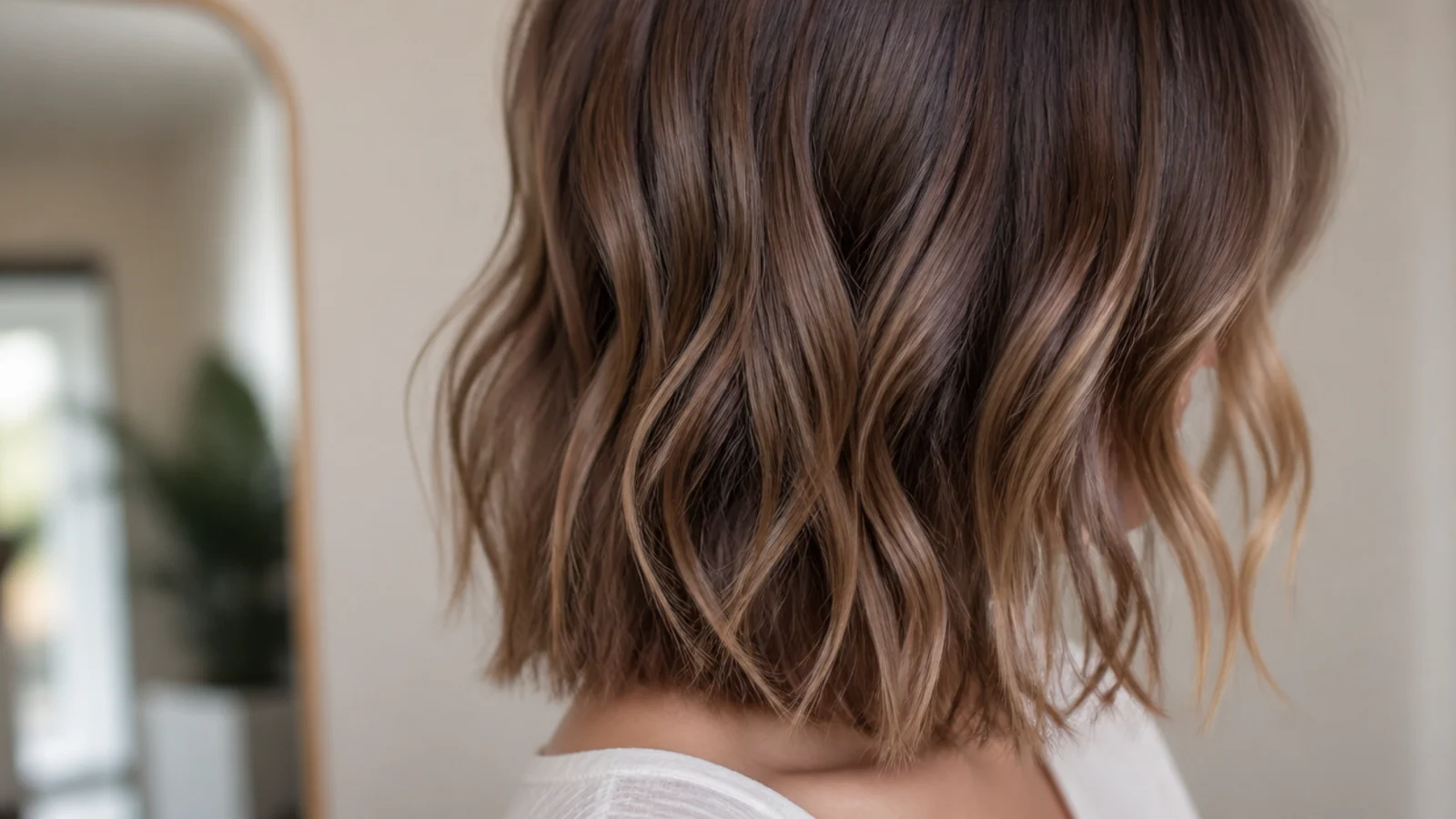 Loose beachy waves with piecey separated layer ends