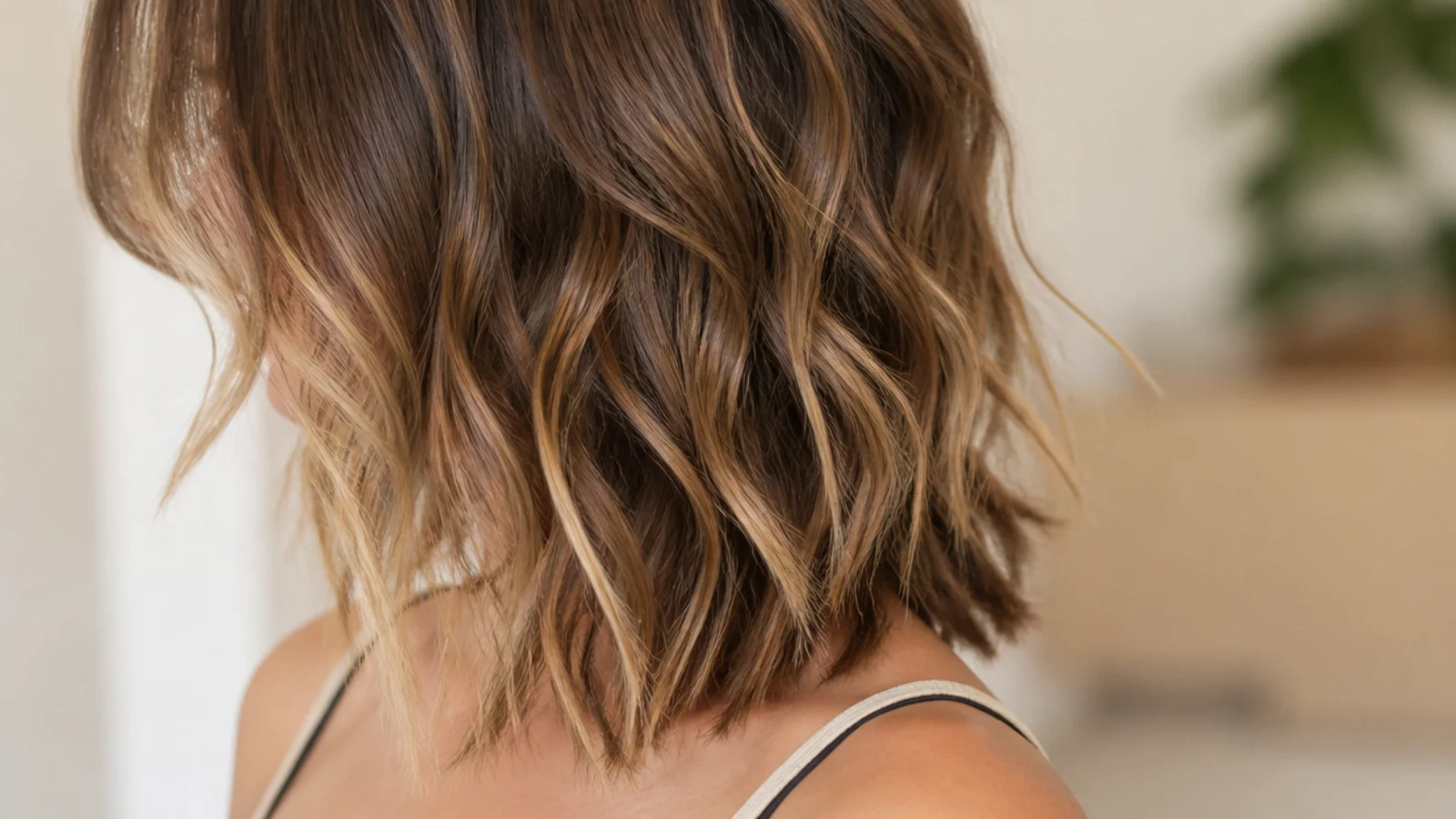 Natural air dried waves with defined clumps through the lengths