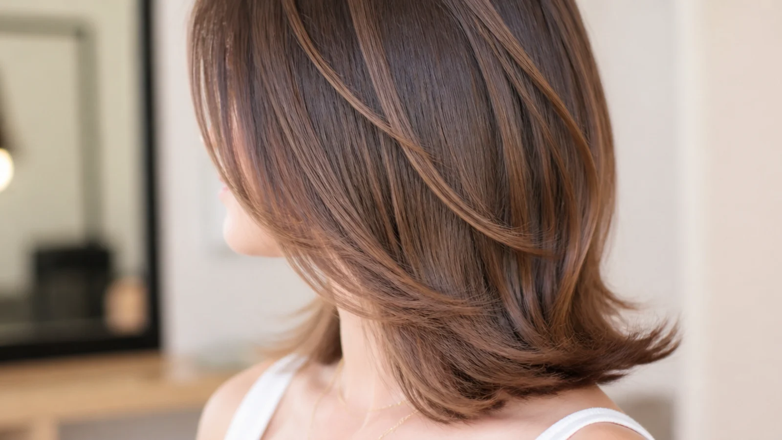 Mid length ends dried outward into a flick