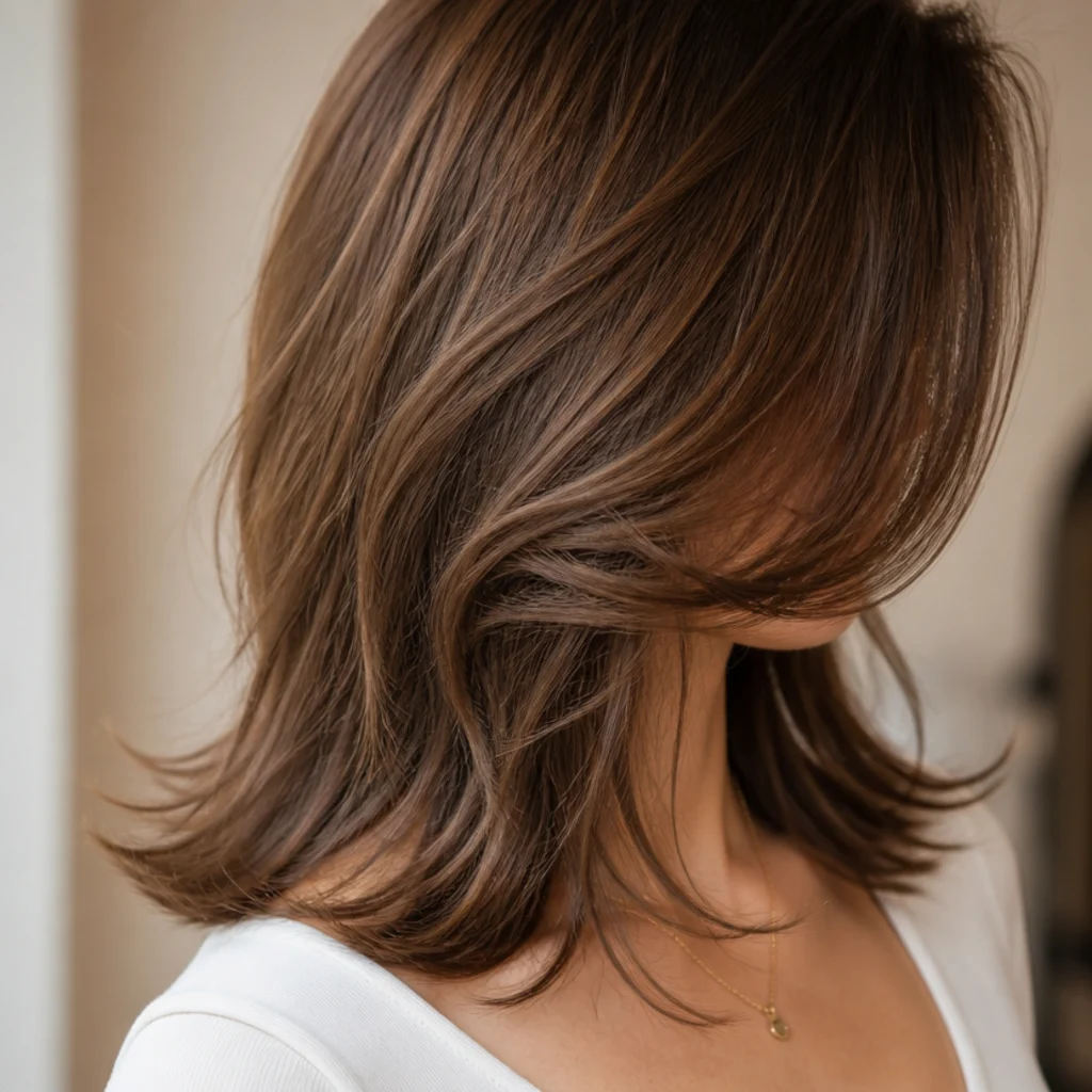 A square jawline shown beside a jaw length blunt cut and a long layered cut