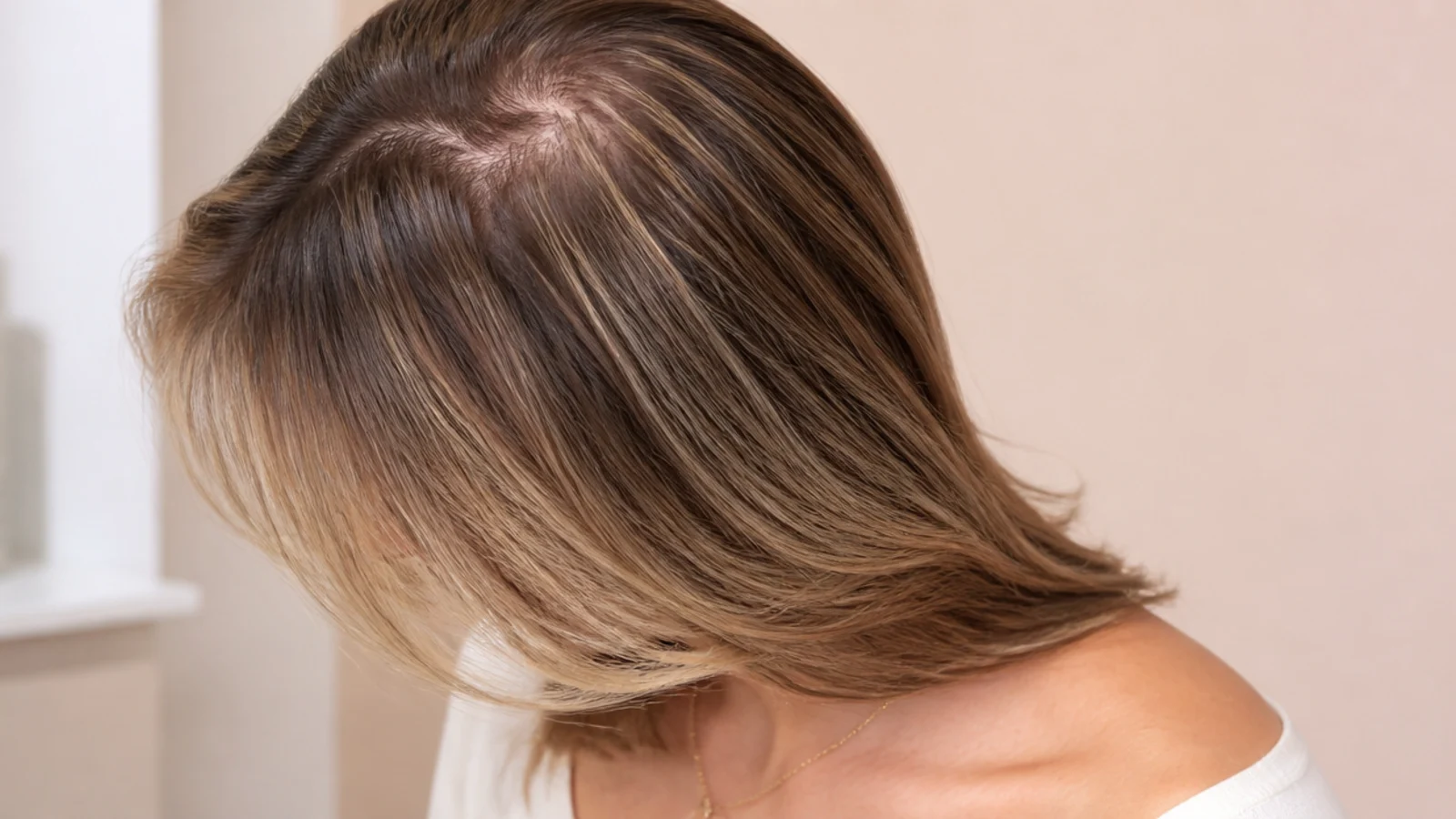 Sparse ends on long hair beside a fuller perimeter on a shorter cut