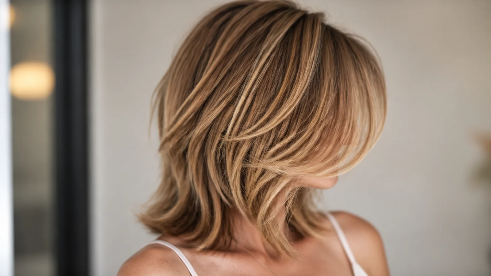 A voluminous crown and heavy fringe in a Bardot style shag