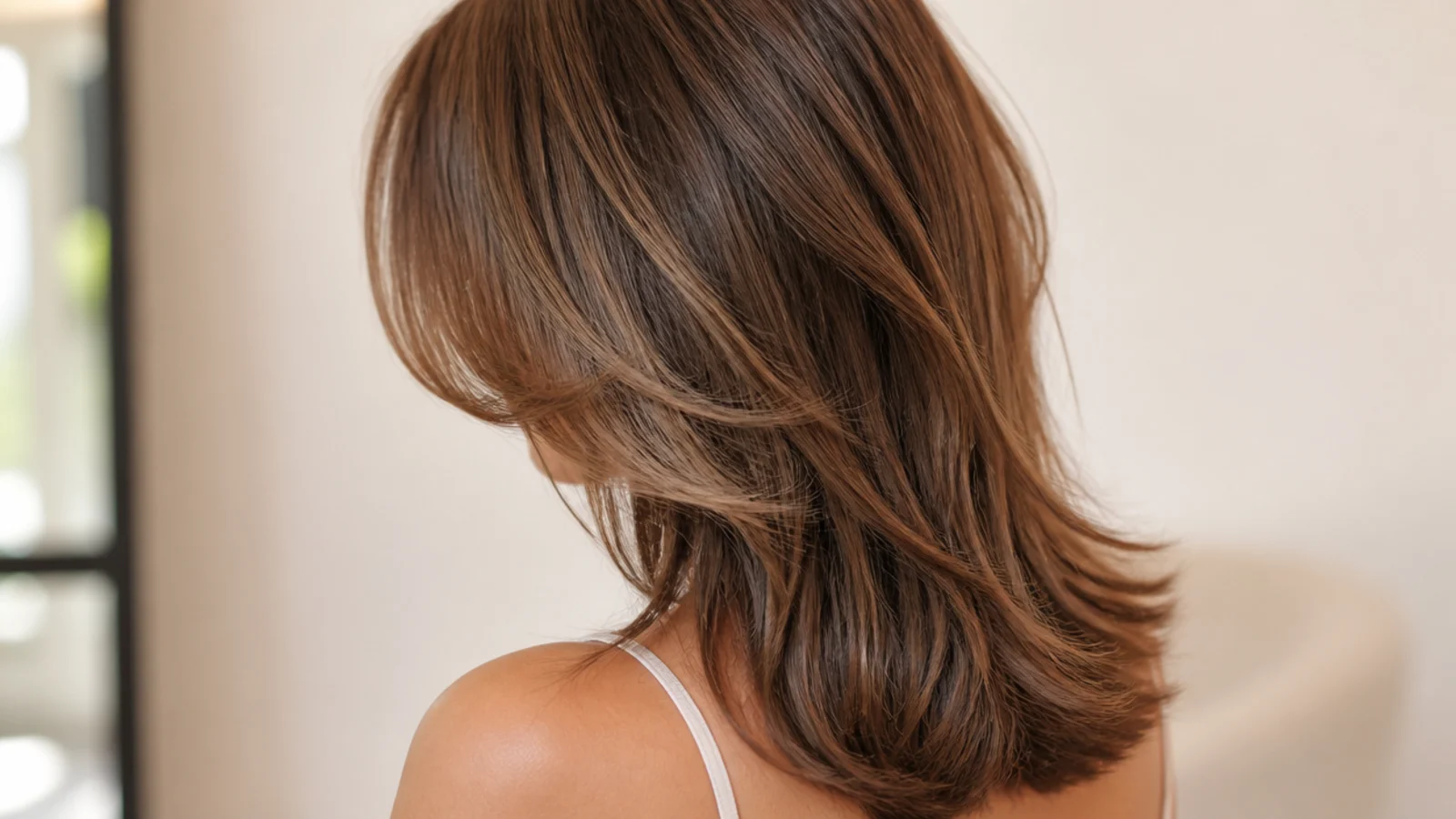 A butterfly cut with a short textured tier over longer lengths