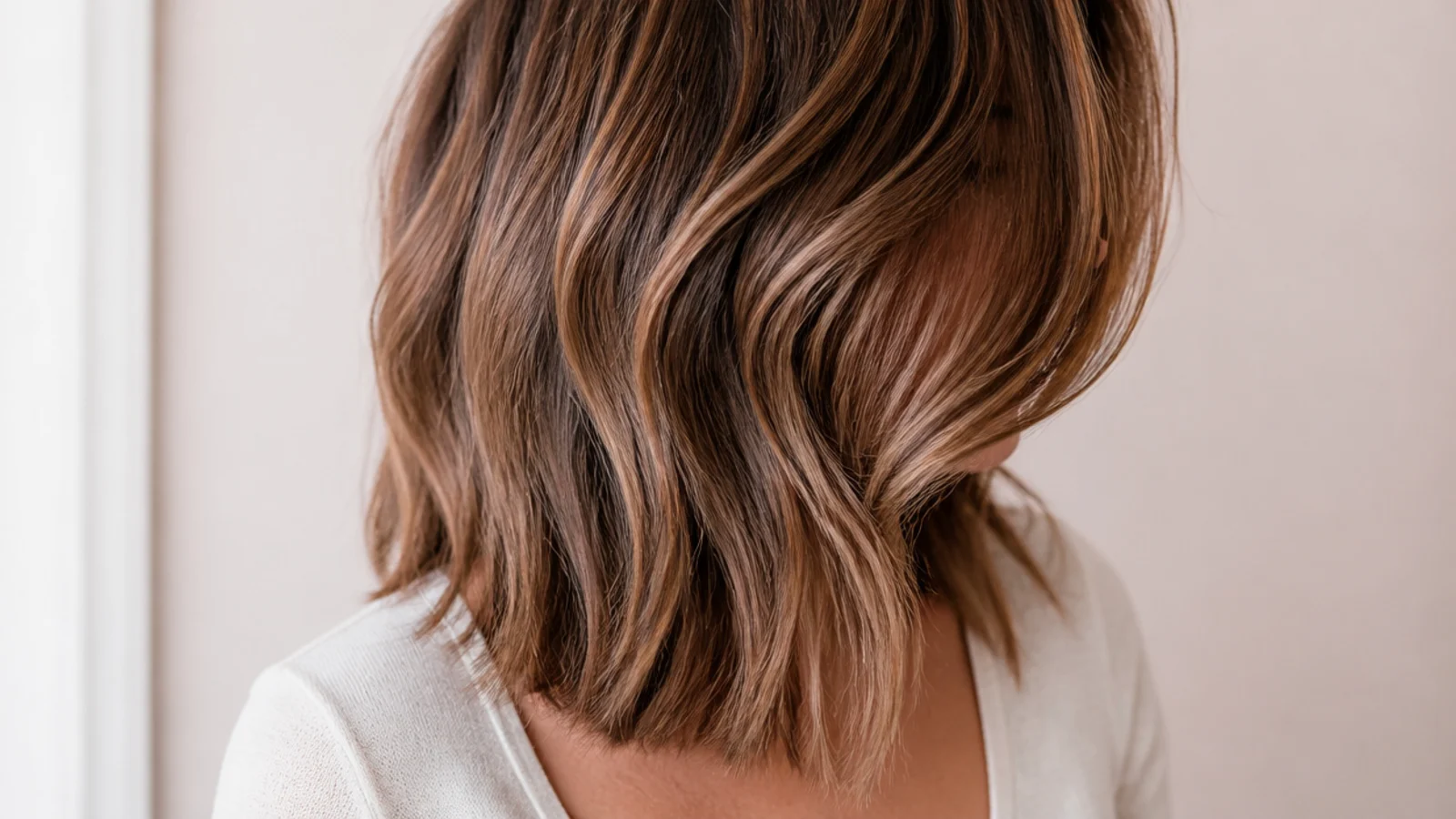 A textured cut twelve weeks after cutting with softened ends