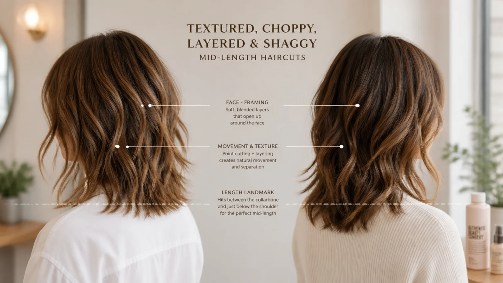 A softly textured perimeter and a deeply choppy perimeter compared side by side