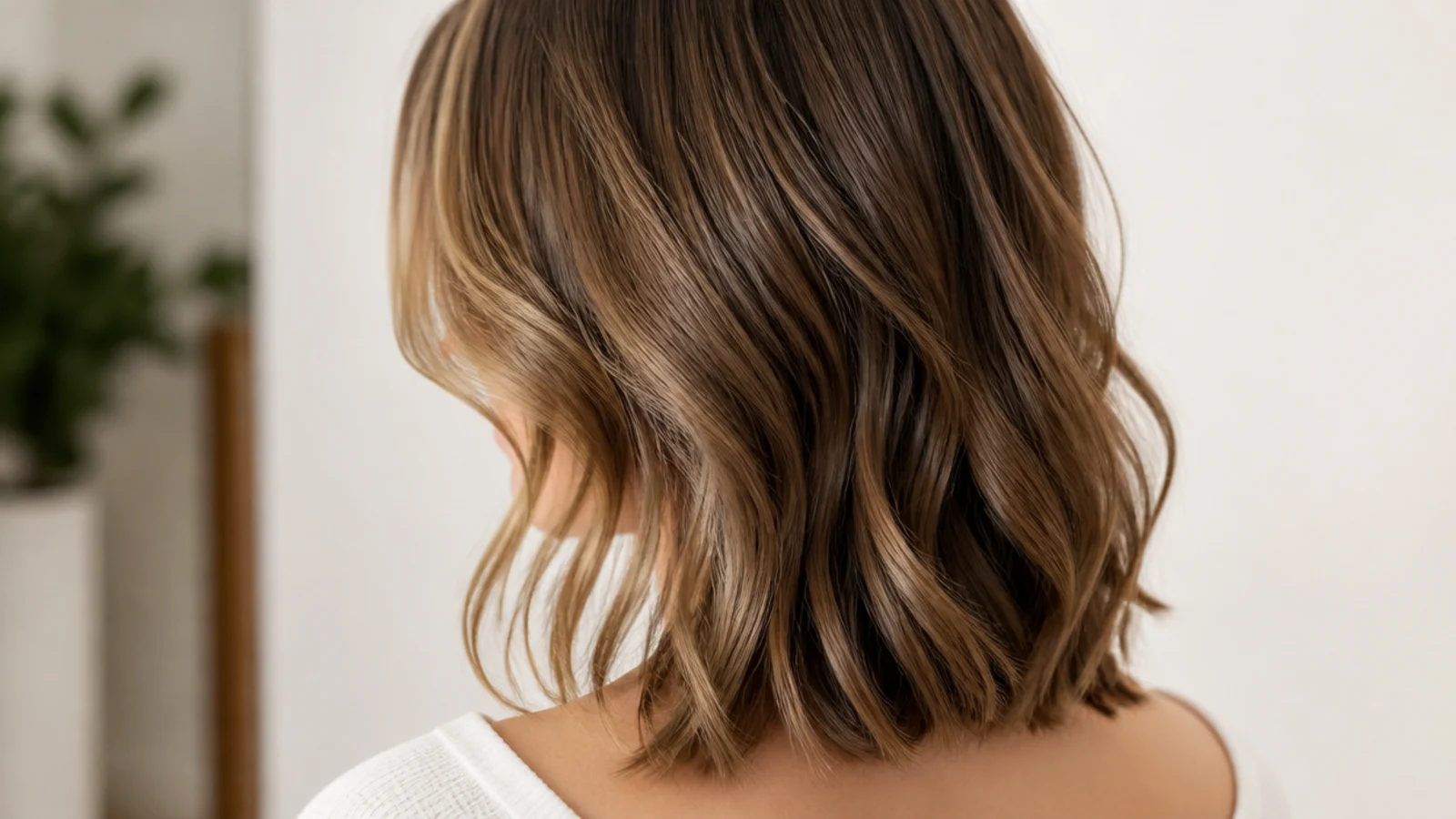 A collarbone length lob on defined 2B waves