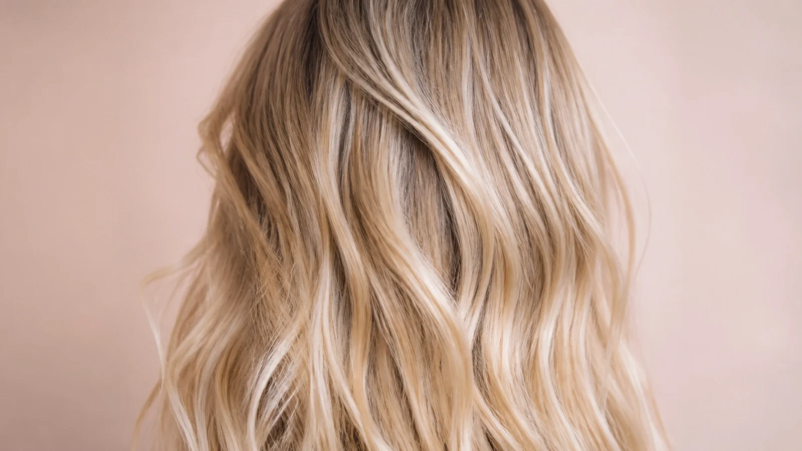 Soft natural waves falling loosely from a centre part