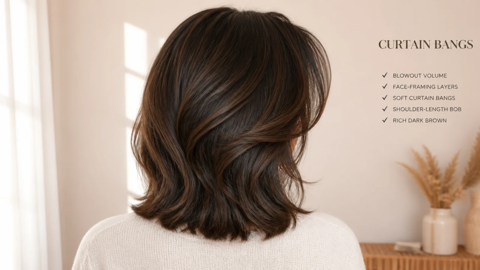 A thick curly fringe and a fine straight one photographed together