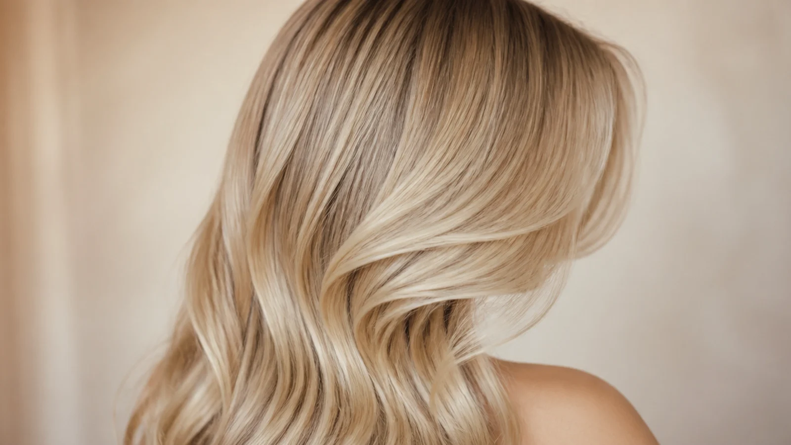 Loose waves with the shortest face framing pieces ending at the jawline