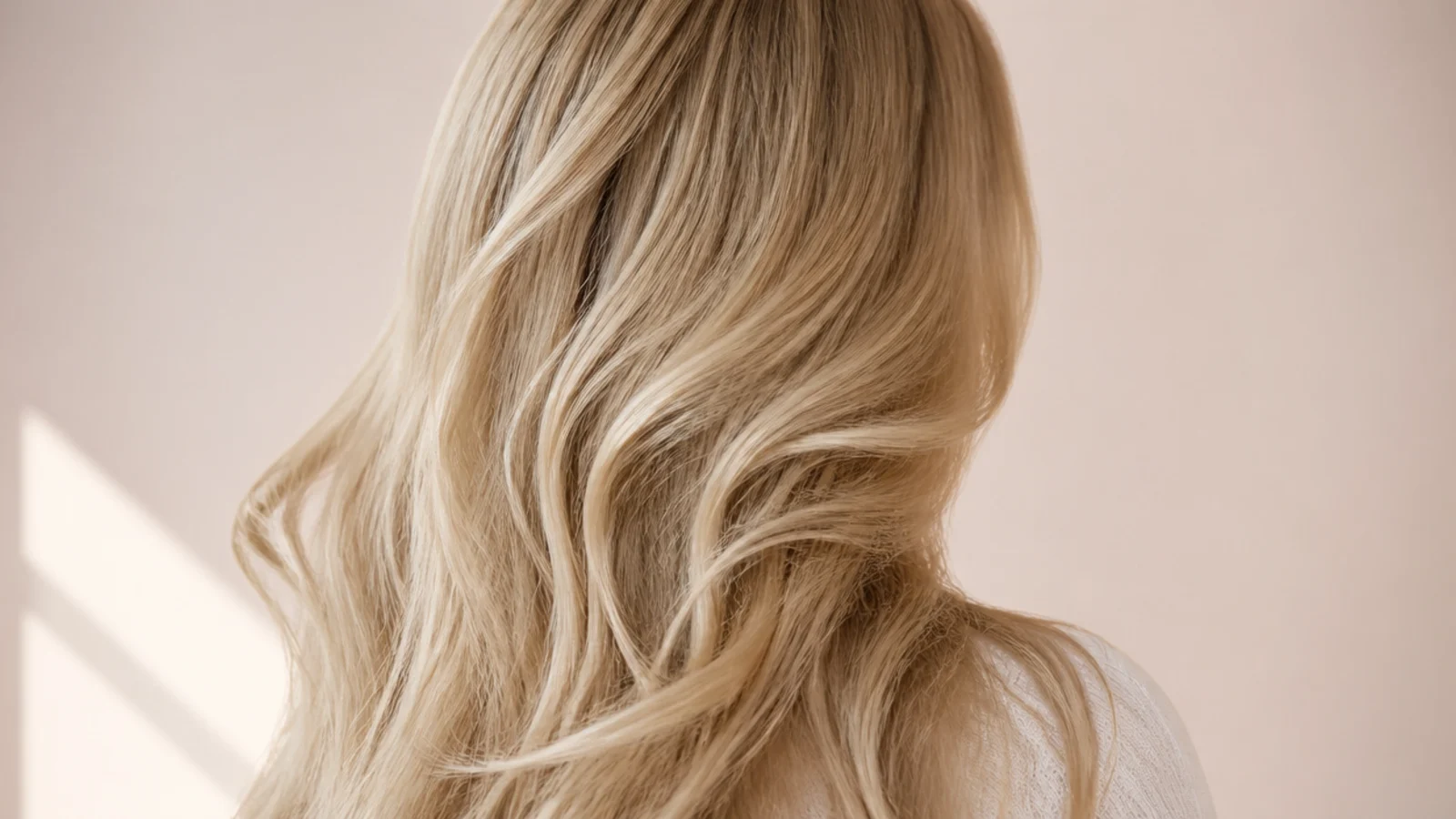 Soft even waves the morning after being wrapped on a fabric rod