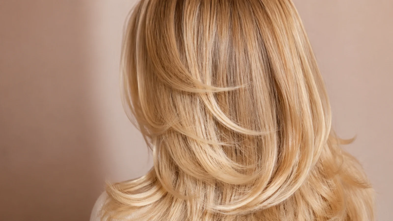 Short chin length top layers sitting over long untouched lengths